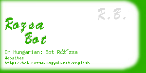 rozsa bot business card
